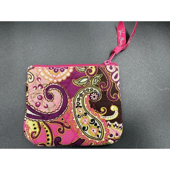 Vera Bradley Cosmetic Bag "Very Berry Paisley" - 2010 Retired Pattern - Picture 1 of 5